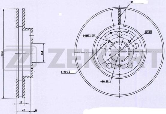 Zekkert BS-6091 - Əyləc Diski furqanavto.az