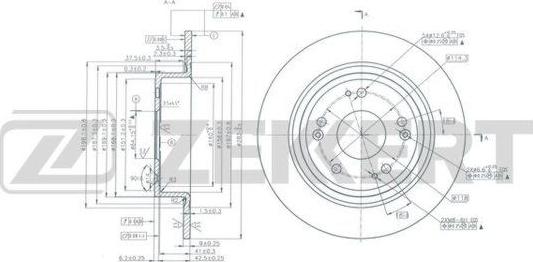 Zekkert BS-6097 - Əyləc Diski furqanavto.az