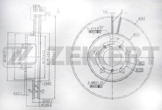 Zekkert BS-6044 - Əyləc Diski furqanavto.az