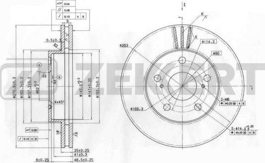 Zekkert BS-6040 - Əyləc Diski furqanavto.az