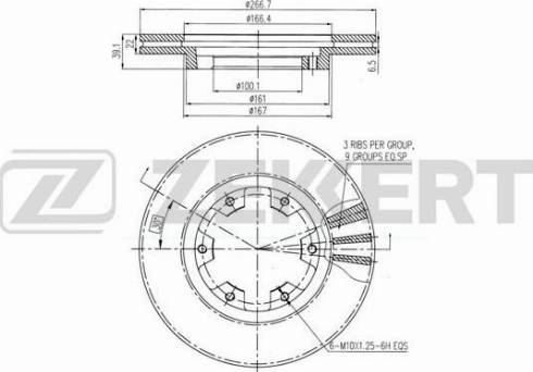 Zekkert BS-6041 - Əyləc Diski furqanavto.az