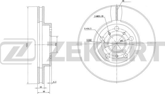 Zekkert BS-6055 - Əyləc Diski furqanavto.az