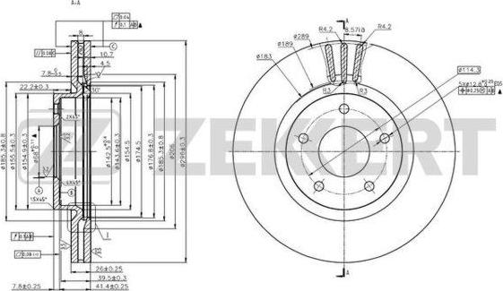 Zekkert BS-6064 - Əyləc Diski furqanavto.az