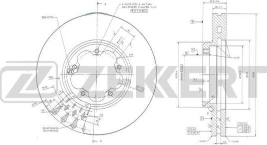 Zekkert BS-6011 - Əyləc Diski furqanavto.az