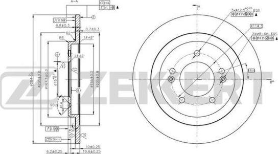 Zekkert BS-6025 - Əyləc Diski furqanavto.az