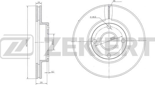 Zekkert BS-6020 - Əyləc Diski furqanavto.az