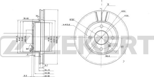 Zekkert BS-6023 - Əyləc Diski furqanavto.az