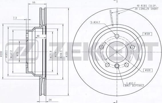 Zekkert BS-6027 - Əyləc Diski furqanavto.az