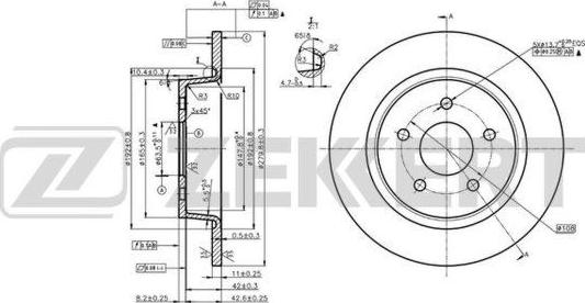 Zekkert BS-6077 - Əyləc Diski furqanavto.az