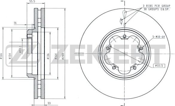 Zekkert BS-6140 - Əyləc Diski furqanavto.az