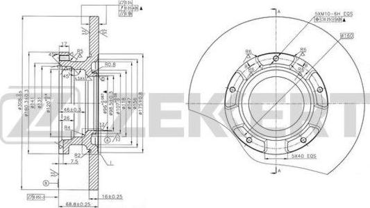 Zekkert BS-6158 - Əyləc Diski furqanavto.az