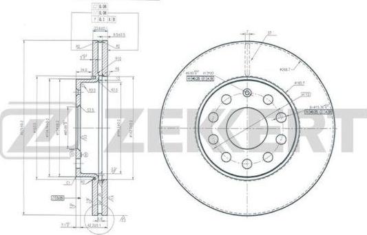 Zekkert BS-6168 - Əyləc Diski furqanavto.az