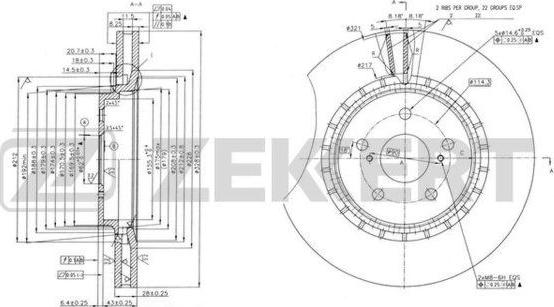 Zekkert BS-6179 - Əyləc Diski furqanavto.az