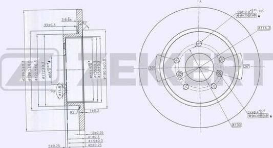 Zekkert BS-6174 - Əyləc Diski furqanavto.az