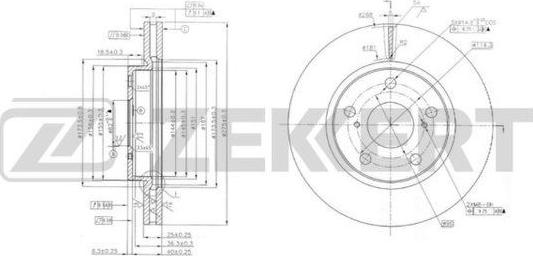 Zekkert BS-6173 - Əyləc Diski furqanavto.az