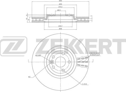 Zekkert BS-6345 - Əyləc Diski furqanavto.az