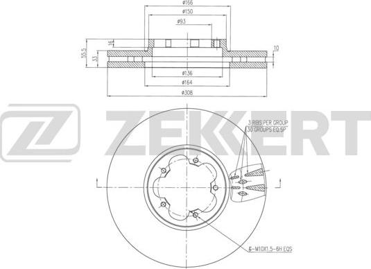 Zekkert BS-6340 - Əyləc Diski furqanavto.az