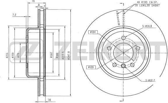 Zekkert BS-6303 - Əyləc Diski furqanavto.az