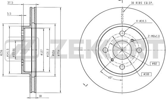 Zekkert BS-6319 - Əyləc Diski furqanavto.az