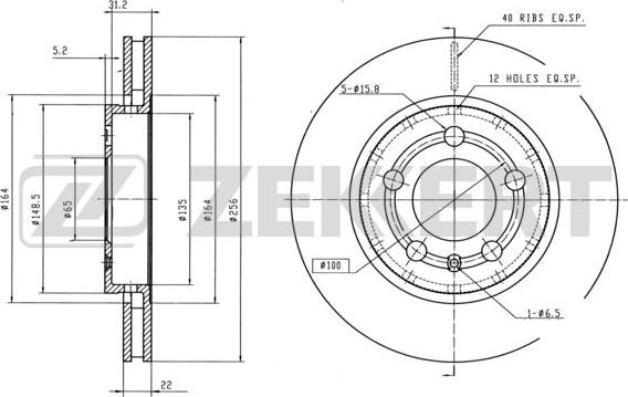 Zekkert BS-6314 - Əyləc Diski furqanavto.az