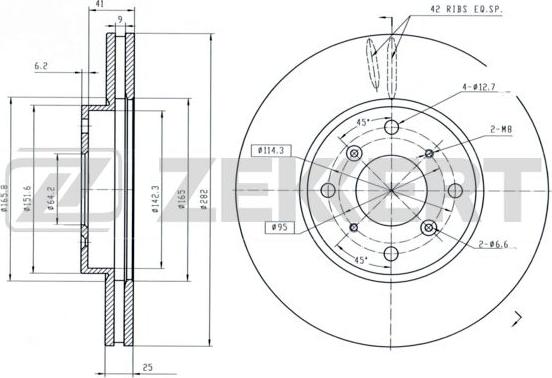 Zekkert BS-6317 - Əyləc Diski furqanavto.az