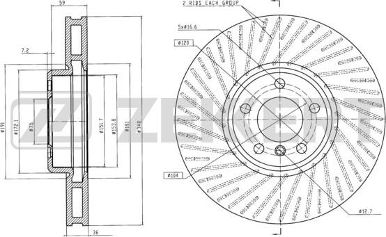 Zekkert BS-6244 - Əyləc Diski furqanavto.az