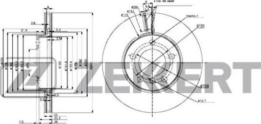 Zekkert BS-6242 - Əyləc Diski furqanavto.az