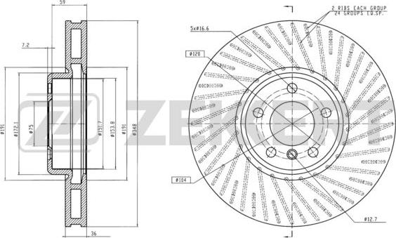 Zekkert BS-6258 - Əyləc Diski furqanavto.az