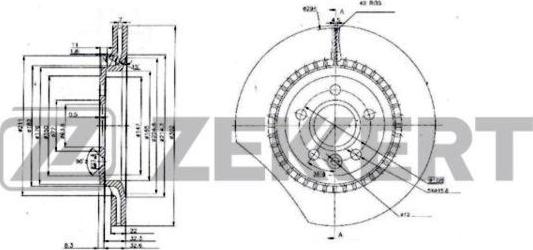 Zekkert BS-6235 - Əyləc Diski furqanavto.az