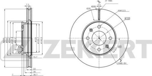 Zekkert BS-6236 - Əyləc Diski furqanavto.az