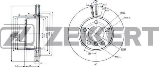 Zekkert BS-6237 - Əyləc Diski furqanavto.az