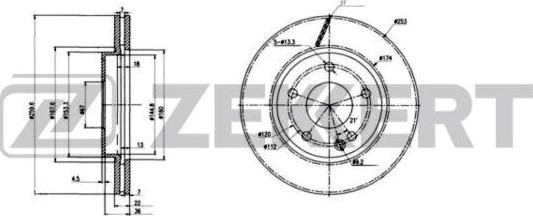 Zekkert BS-6221 - Əyləc Diski furqanavto.az