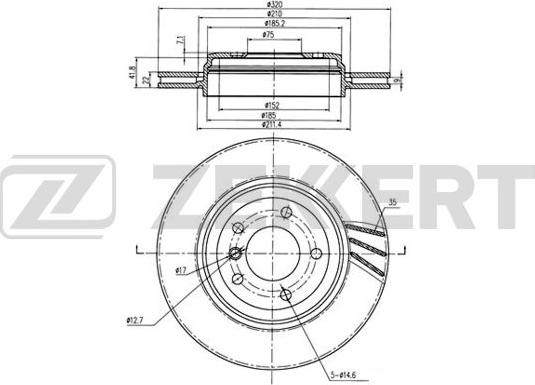 Zekkert BS-6223B - Əyləc Diski furqanavto.az