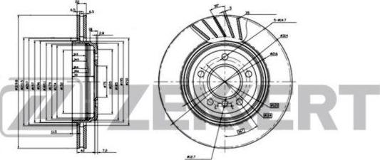 Zekkert BS-6223 - Əyləc Diski furqanavto.az