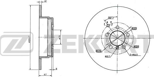 Zekkert BS-6276 - Əyləc Diski furqanavto.az