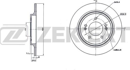 Zekkert BS-6271 - Əyləc Diski furqanavto.az