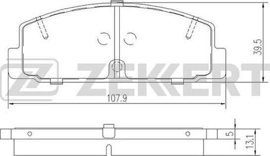 Zekkert BS-1100 - Əyləc altlığı dəsti, əyləc diski furqanavto.az