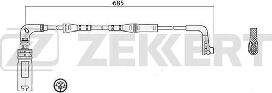 Zekkert BS-8047 - Xəbərdarlıq Kontakt, əyləc padinin aşınması furqanavto.az