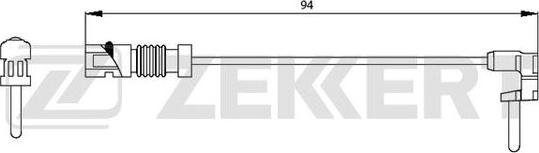 Zekkert BS-8003 - Xəbərdarlıq Kontakt, əyləc padinin aşınması furqanavto.az