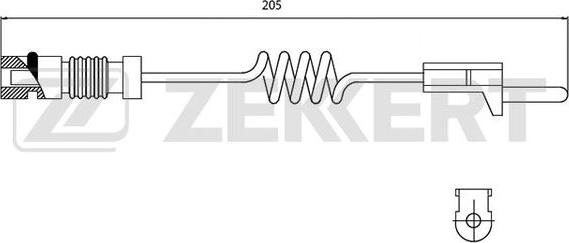 Zekkert BS-8014 - Xəbərdarlıq Kontakt, əyləc padinin aşınması furqanavto.az