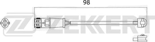 Zekkert BS-8012 - Xəbərdarlıq Kontakt, əyləc padinin aşınması furqanavto.az