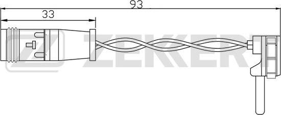 Zekkert BS-8084 - Xəbərdarlıq Kontakt, əyləc padinin aşınması furqanavto.az