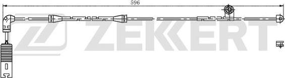 Zekkert BS-8025 - Xəbərdarlıq Kontakt, əyləc padinin aşınması furqanavto.az