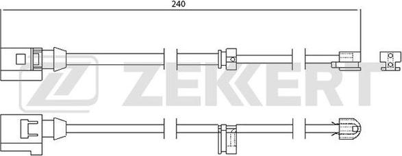 Zekkert BS-8028 - Xəbərdarlıq Kontakt, əyləc padinin aşınması furqanavto.az
