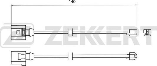 Zekkert BS-8023 - Xəbərdarlıq Kontakt, əyləc padinin aşınması furqanavto.az