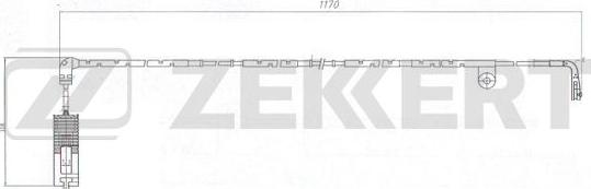 Zekkert BS-8071 - Xəbərdarlıq Kontakt, əyləc padinin aşınması furqanavto.az
