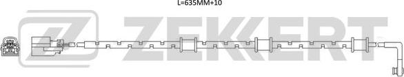 Zekkert BS-8123 - Xəbərdarlıq Kontakt, əyləc padinin aşınması furqanavto.az