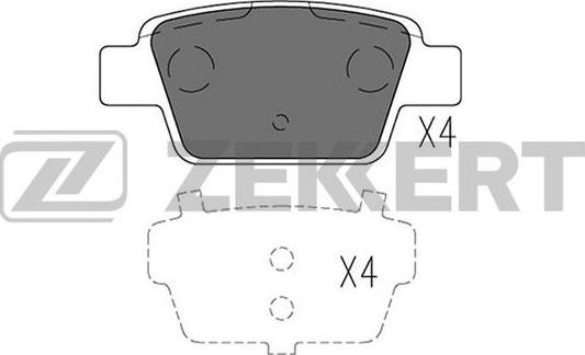 Zekkert BS-2920 - Əyləc altlığı dəsti, əyləc diski furqanavto.az