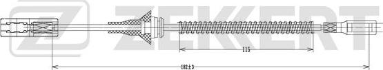 Zekkert BZ-1086 - Kabel, dayanacaq əyləci furqanavto.az