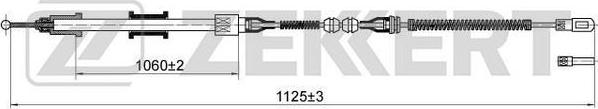 Zekkert BZ-1195 - Kabel, dayanacaq əyləci furqanavto.az